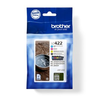 Brother LC422VAL cartucho de tinta 4 pieza(s) Original Negro, Cian…