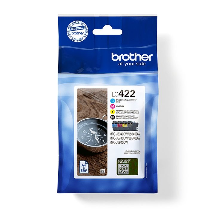 Brother LC422VAL cartucho de tinta 4 pieza(s) Original Negro, Cian…