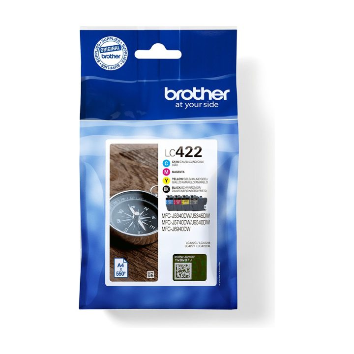 Brother LC422VAL cartucho de tinta 4 peça(s) Original Preto, Ciano…