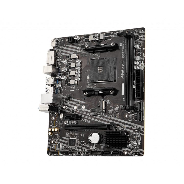 MSI A520M-A PRO AMD A520 Motherboard AM4 Socket Micro ATX
