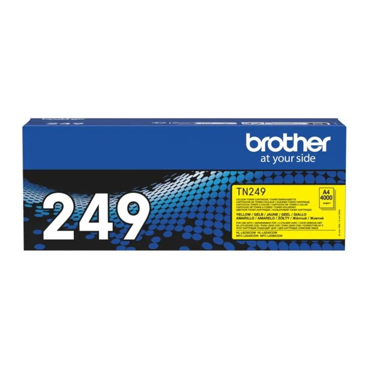 Brother TN-249Y cartucho de tóner 1 pieza(s) Original Amarillo