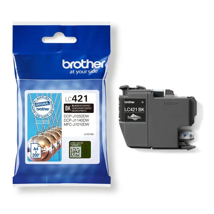 Brother LC421BK cartucho de tinta 1 unidade(s) Original Preto