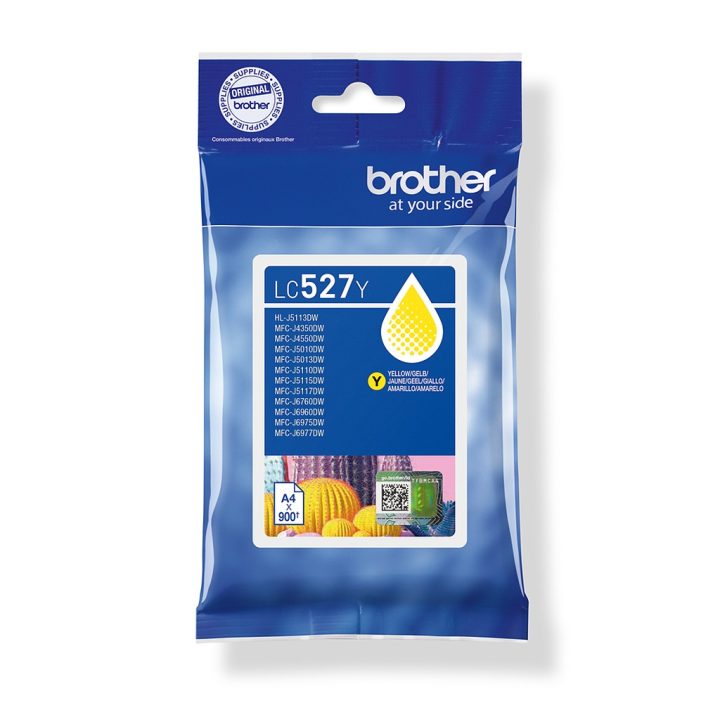 Brother LC527Y cartucho de tinta 1 pieza(s) Original Amarillo