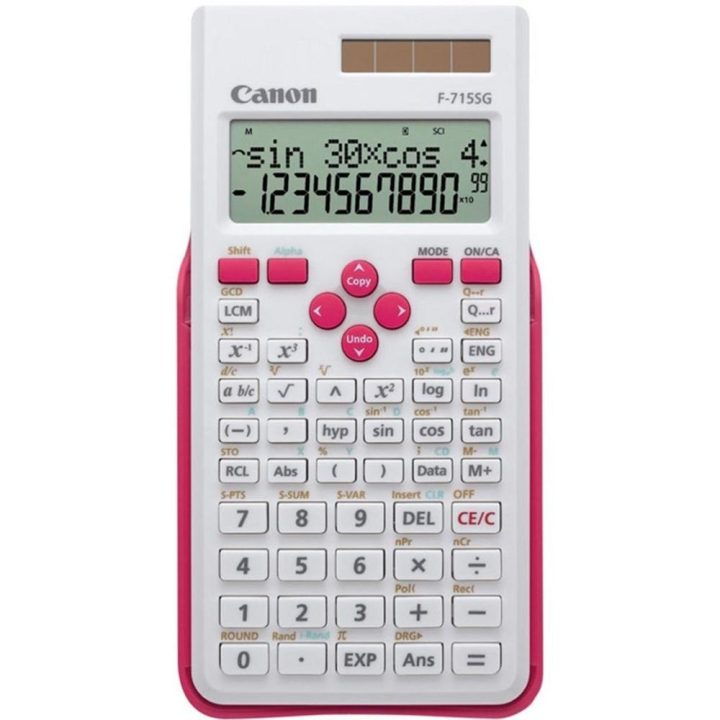 Canon F-715SG calculadora Bolsillo Calculadora científica Rosa, Blanco