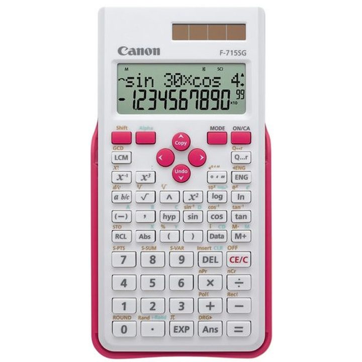 Canon F-715SG Pocket Scientific Calculator Pink, White