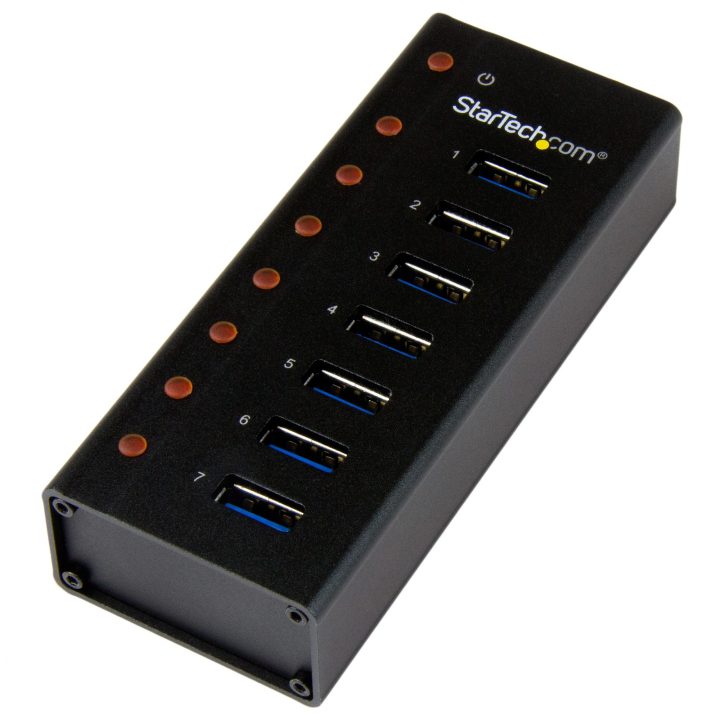 StarTech.com 7-Port USB 3.0 Hub with Metal Case - 5Gbps - Desktop or…