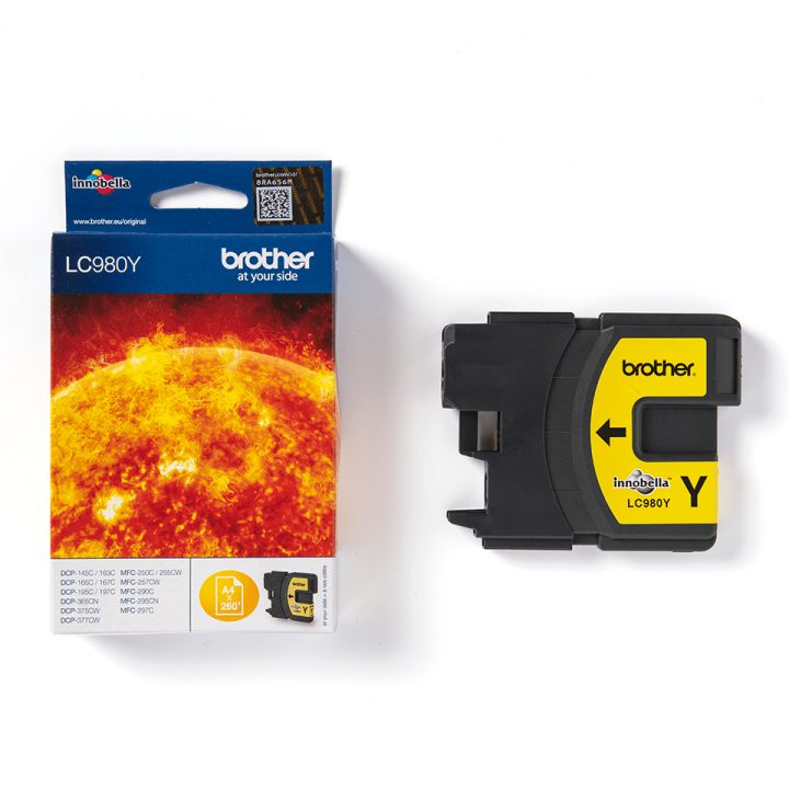 Brother LC980Y ink cartridge 1 piece(s) Original Yellow