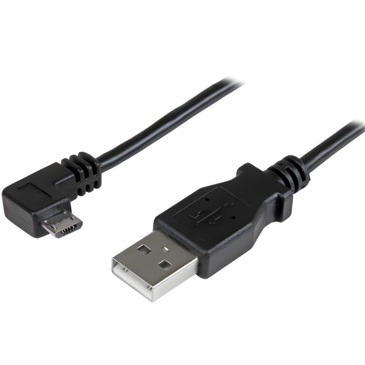 StarTech.com 1m Micro USB Cable with Right-Angled Connector -…