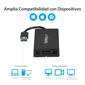 StarTech.com USB 3.0 to DisplayPort 4K Ultra HD Adapter - DisplayLink…