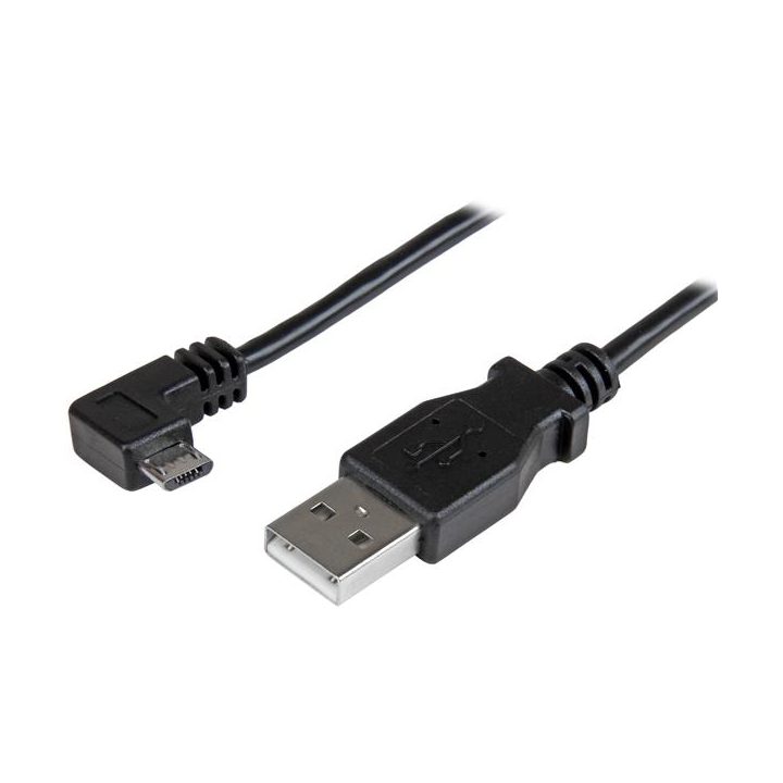 StarTech.com 1m Micro USB Cable with Right-Angled Connector -…