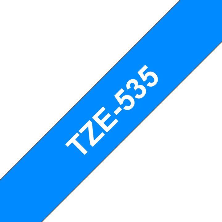 Brother TZE-535 fita para impressora de etiquetas Branco sobre azul