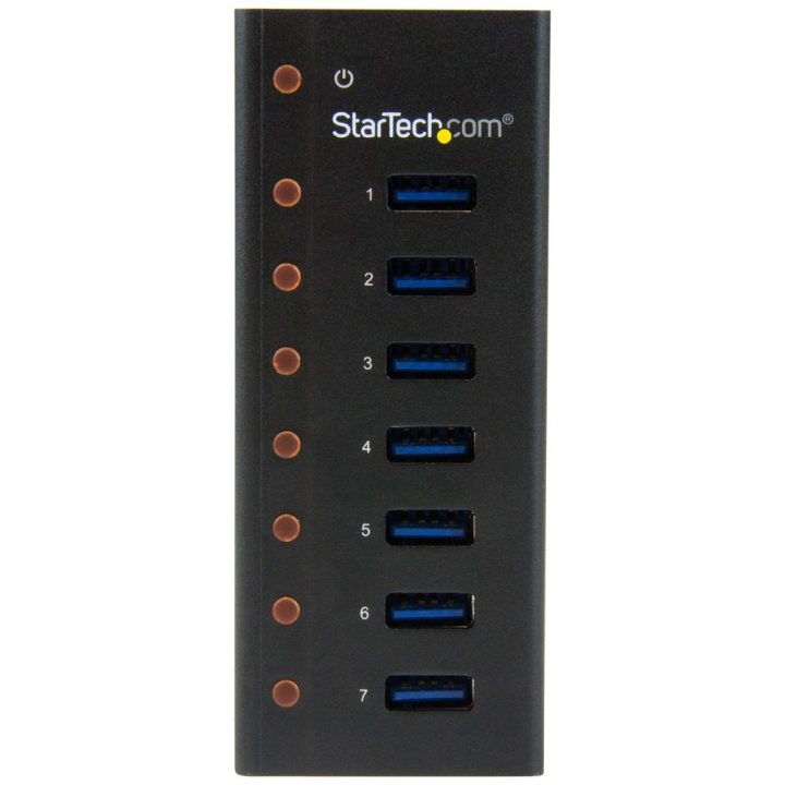 StarTech.com 7-Port USB 3.0 Hub with Metal Case - 5Gbps - Desktop or…