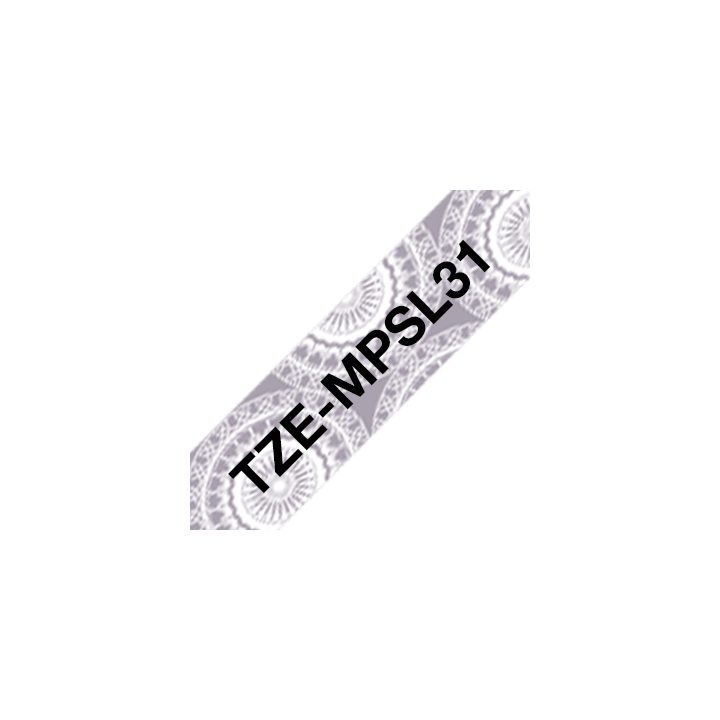 Brother TZE-MPSL31 Label Printer Tape Black on Silver