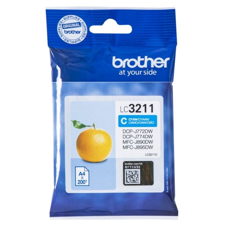 Brother LC3211C cartucho de tinta 1 pieza(s) Original Rendimiento…
