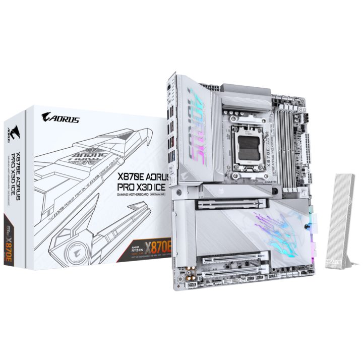 GIGABYTE X870E AORUS PRO X3D ICE Motherboard
