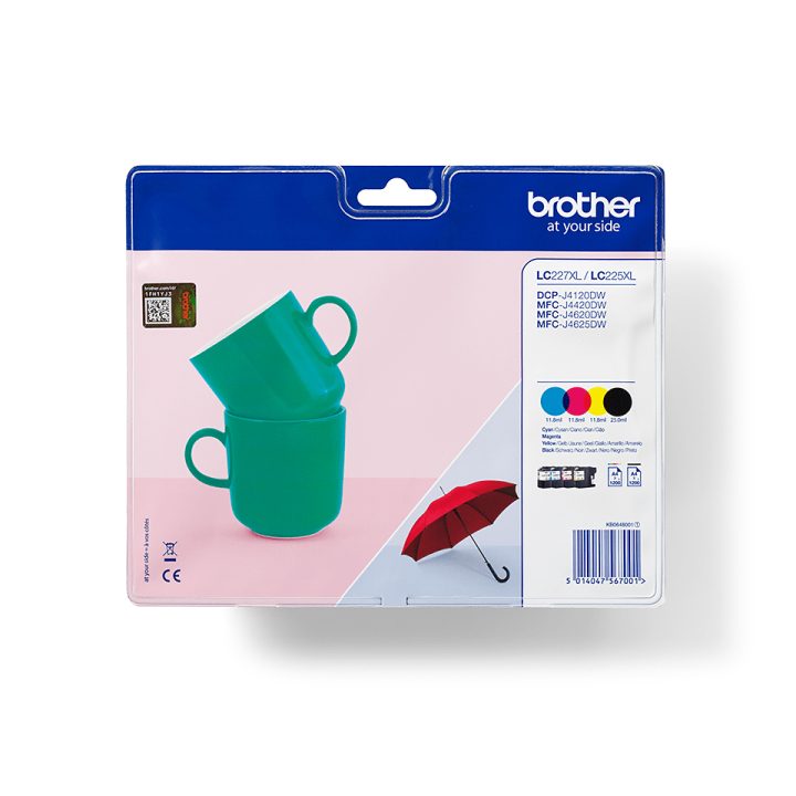 Brother LC-227XLVALBP cartucho de tinta 4 peça(s) Original Preto…