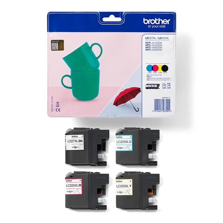 Brother LC-227XLVALBP cartucho de tinta 4 peça(s) Original Preto…