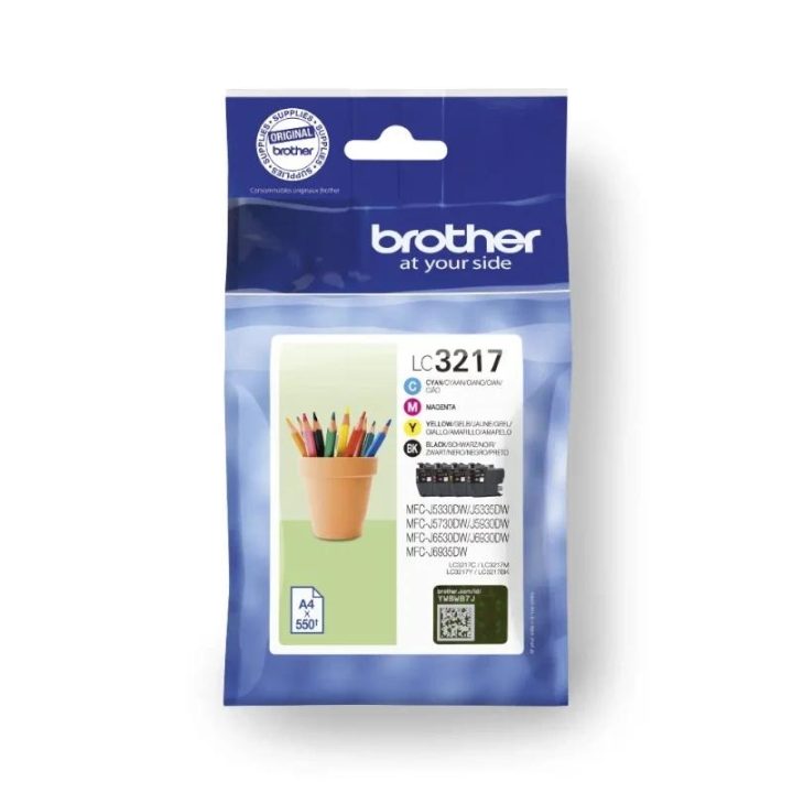Brother LC3217VAL Ink Cartridge 4 piece(s) Original Black, Cyan…