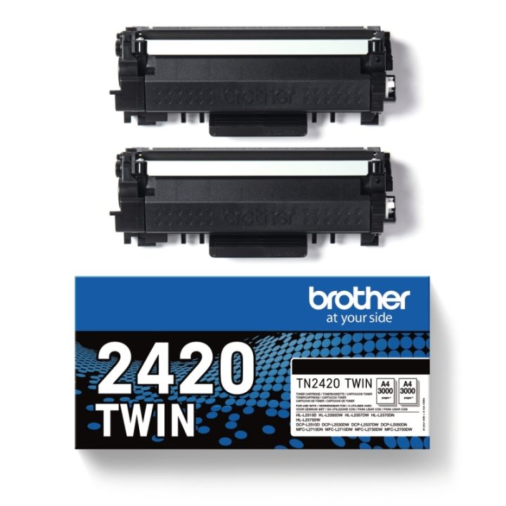 Brother TN-2420TWIN cartucho de tóner 2 pieza(s) Original