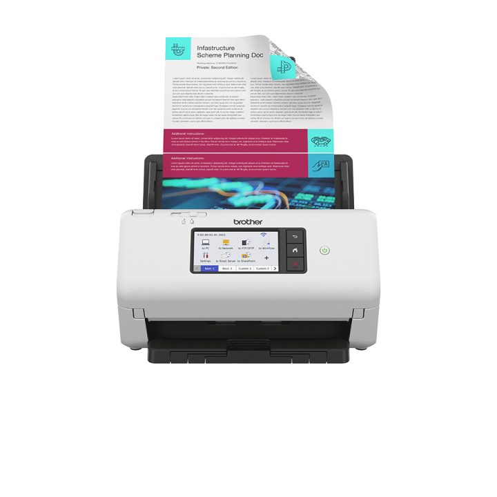 Brother ADS-4700W ADF Scanner + Sheet-Fed Scanner 600 x 600 DPI A4…