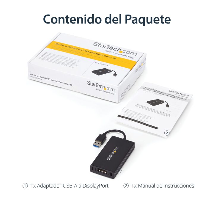 StarTech.com Adaptador USB 3.0 a DisplayPort 4K Ultra HD -…