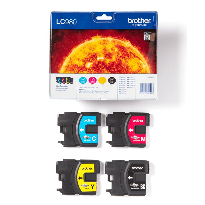 Brother LC980VALBP Ink Cartridge 4 piece(s) Original Black, Cyan…