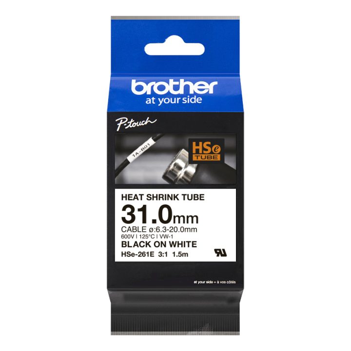 Brother HSE-261E tubo termorretráctil