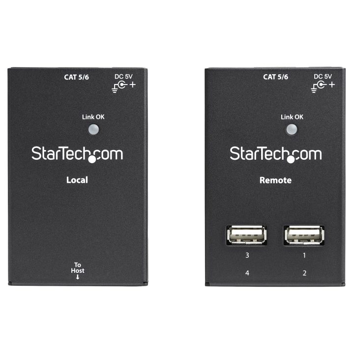 StarTech.com Extensor Alargador USB 2.0 de 4 Puertos por Cable Cat5 o…