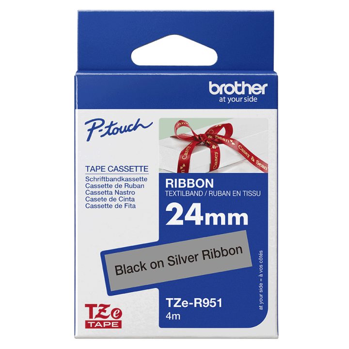 Brother TZE-R951 Label Printer Tape Black on Silver