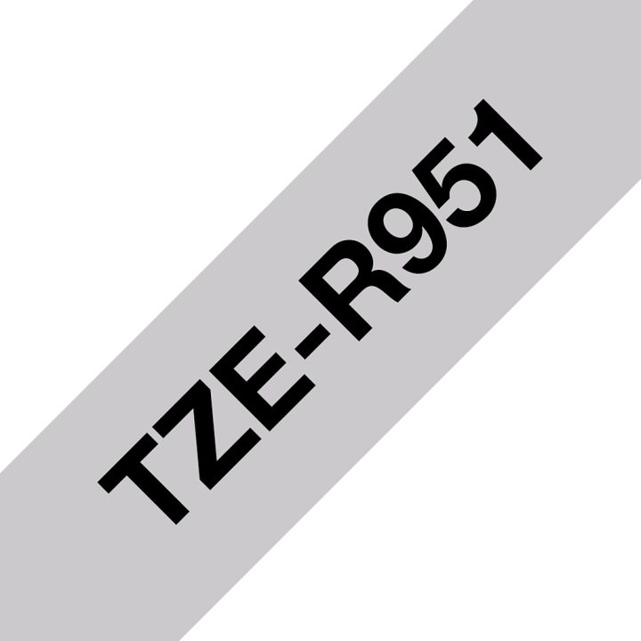 Brother TZE-R951 cinta para impresora de etiquetas Negro sobre plata