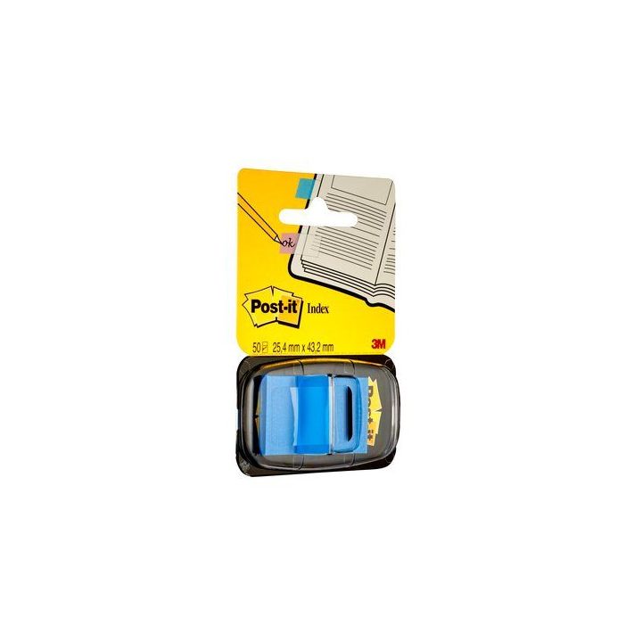 50 Blue Index Markers Dispenser Blister 25.4x43.2mm 680-2 Post-it…