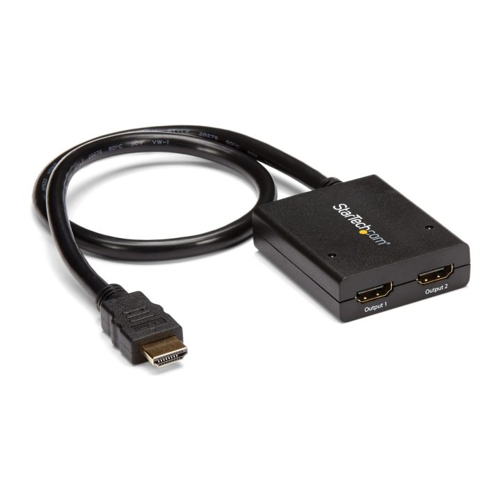 StarTech.com 2-Port HDMI Video Splitter - Powered 2x1 HDMI 4K 30Hz…