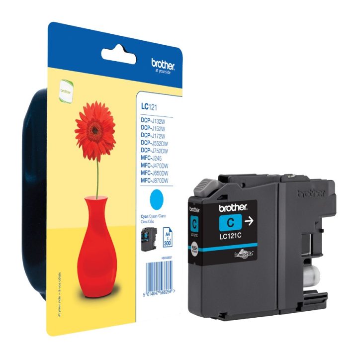 Brother LC121CBP Ink Cartridge 1 piece(s) Original Standard Yield Cyan