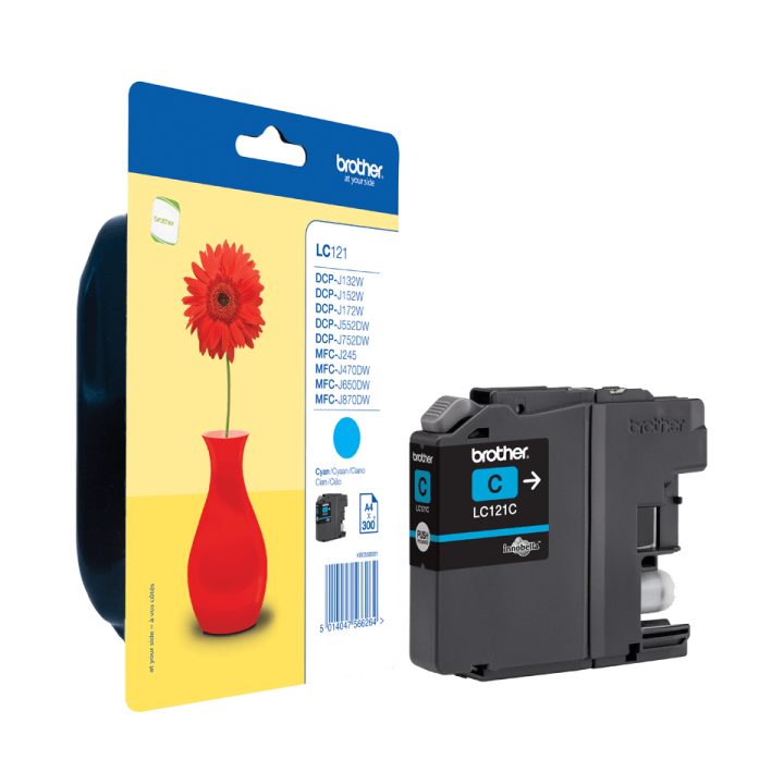 Brother LC121CBP Ink Cartridge 1 piece(s) Original Standard Yield Cyan