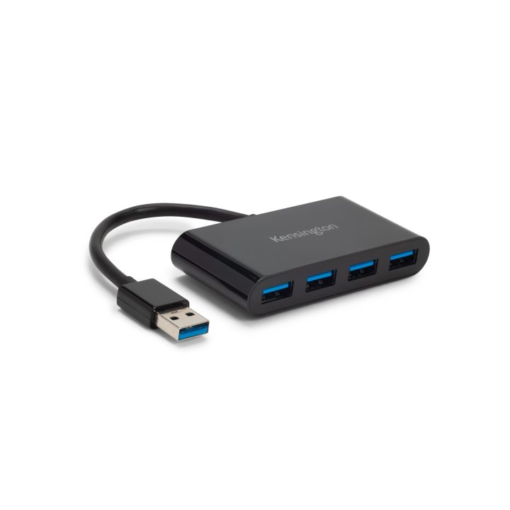 Kensington Hub USB 3.0 de quatro portas UH4000: preto