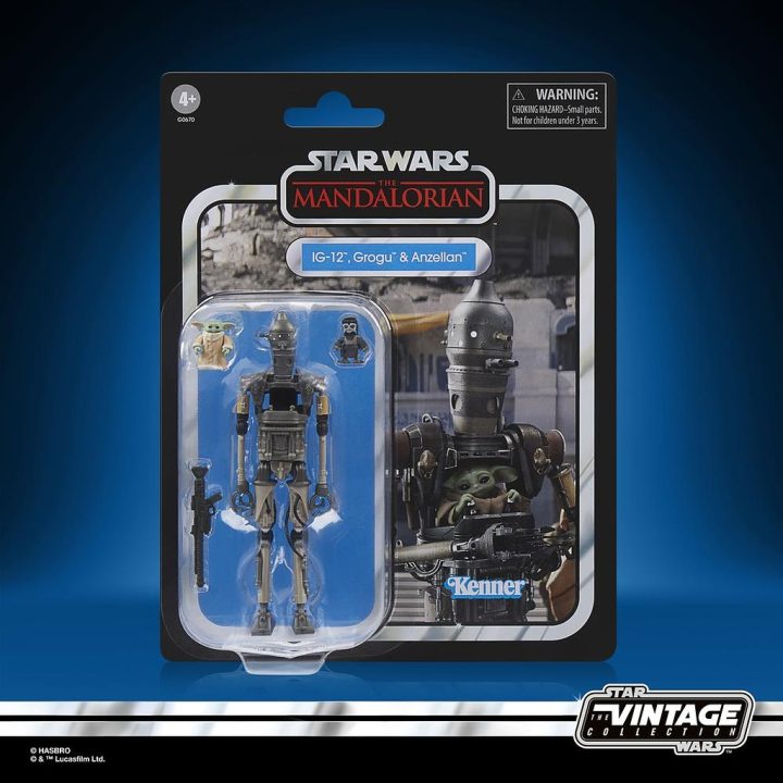 Star Wars The Vintage Collection IG-12, Grogu & Anzellan
