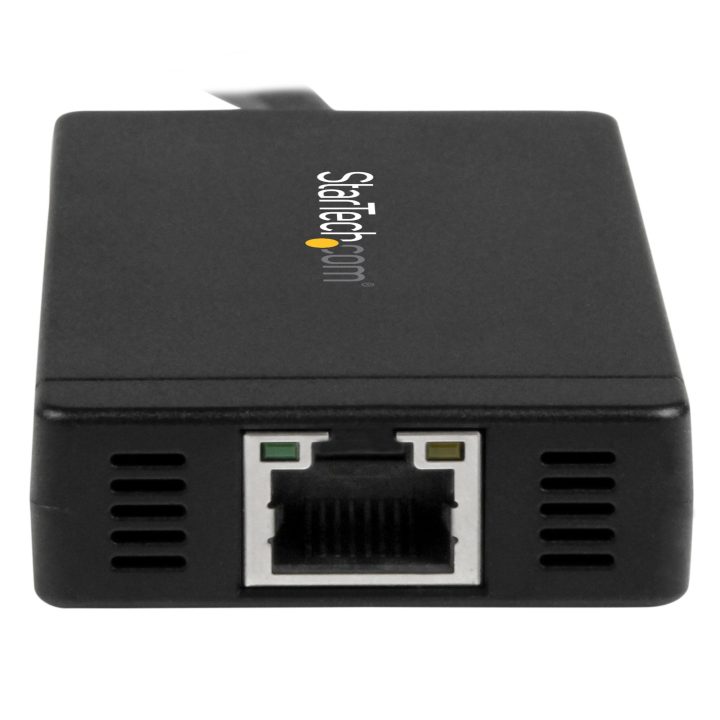 StarTech.com Hub USB 3.0 de 3 Portas com USB-C e Ethernet Gigabit -…
