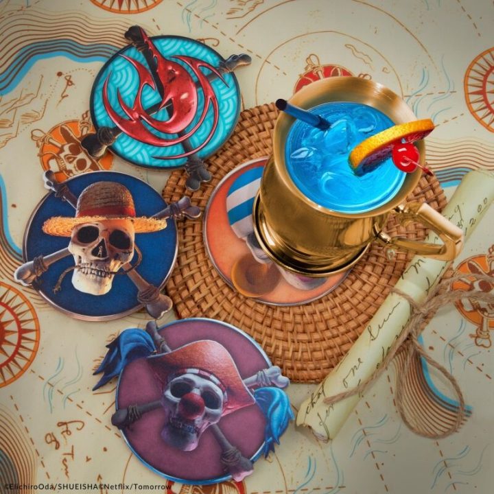 Set of 4 Coasters Cinereplicas One Piece 1
