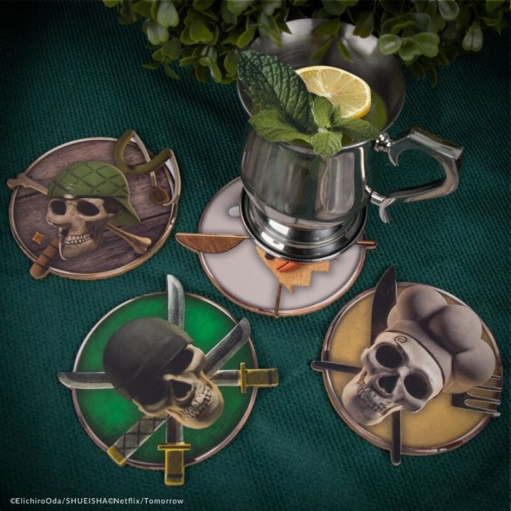Conjunto de 4 porta-copos Cinereplicas One Piece 2