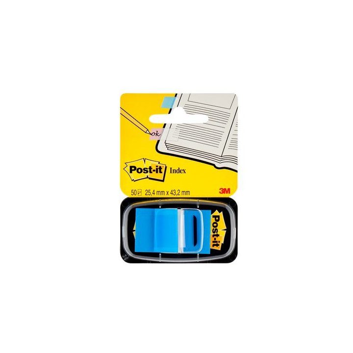 50 Blue Index Markers Dispenser Blister 25.4x43.2mm 680-2 Post-it…