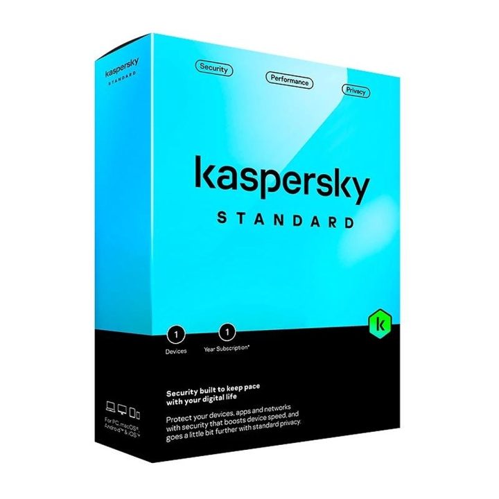 Kaspersky Standard Antivirus 1 Device 1 Year Boxed…