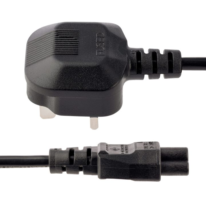 StarTech.com 1m Laptop Power Cable, BS1363 Plug to C5, 2.5A 250V…