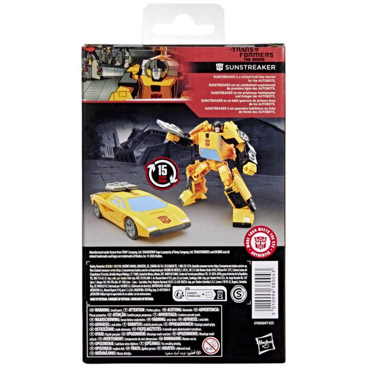 Transformers Studio Series The Movie Sunstreaker Deluxe Class