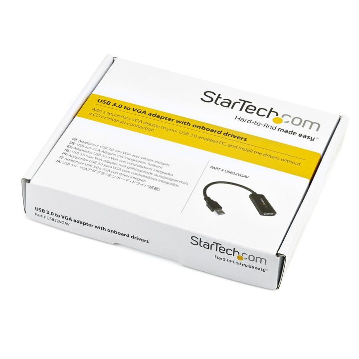 StarTech.com USB 3.0 to VGA Graphics Adapter with Built-in Drivers -…