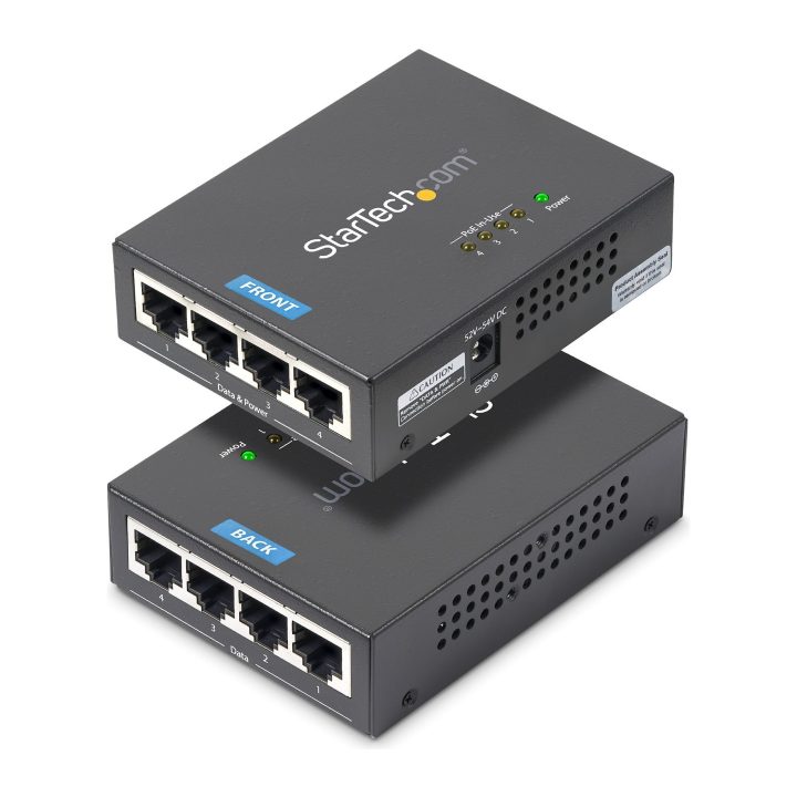 StarTech.com Injetor de Alimentação PoE Power over Ethernet Midspan 4…