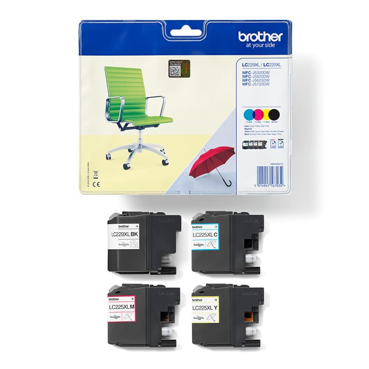 Brother LC-229XLVALBP cartucho de tinta 4 peça(s) Original Preto…