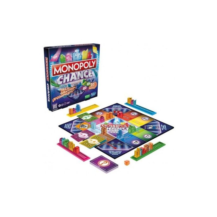 Jogo de tabuleiro Hasbro Monopoly Chance em espanhol (F8555105)