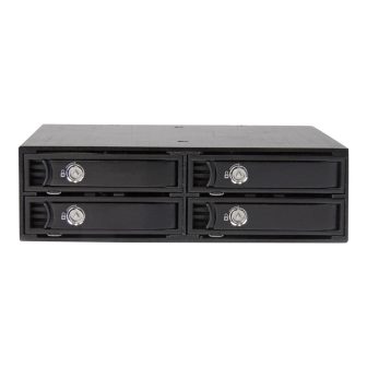 StarTech.com Mobile 4-Bay Rack Backplane for 2.5" SATA/SAS Hard…