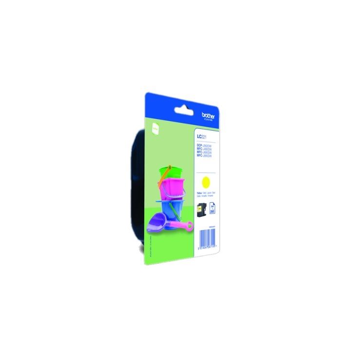 Brother LC221YBP ink cartridge 1 piece(s) Original Standard Yield…