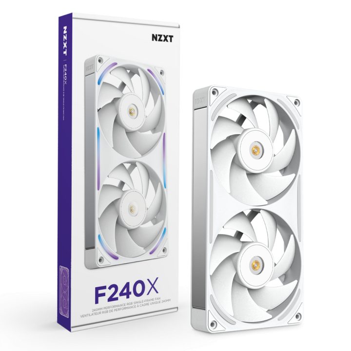 NZXT F240X RGB single-frame bl 120 mm Fan (RF-U24PN-W1)
